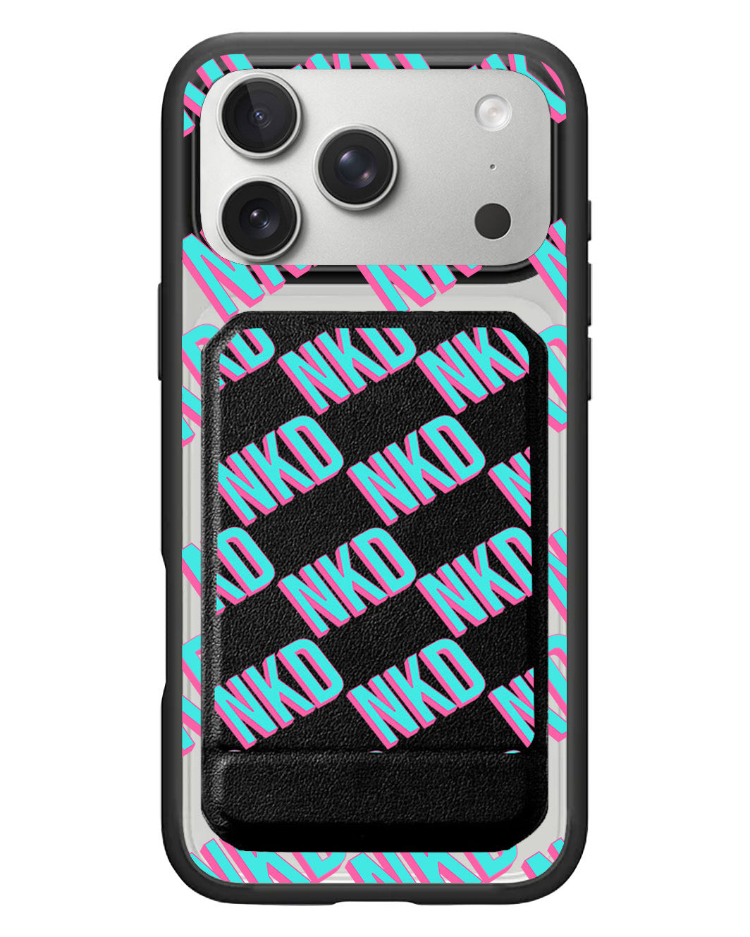 iPhone Magnetic Multifold Wallet - Diagonal Initial Monogram 4.0