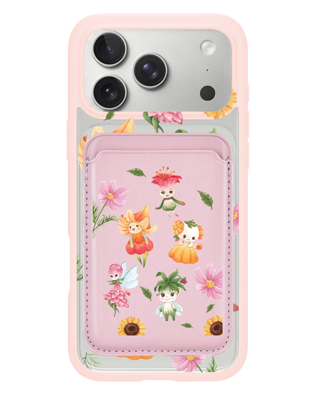 iPhone Magnetic Wallet Case - Magical Garden