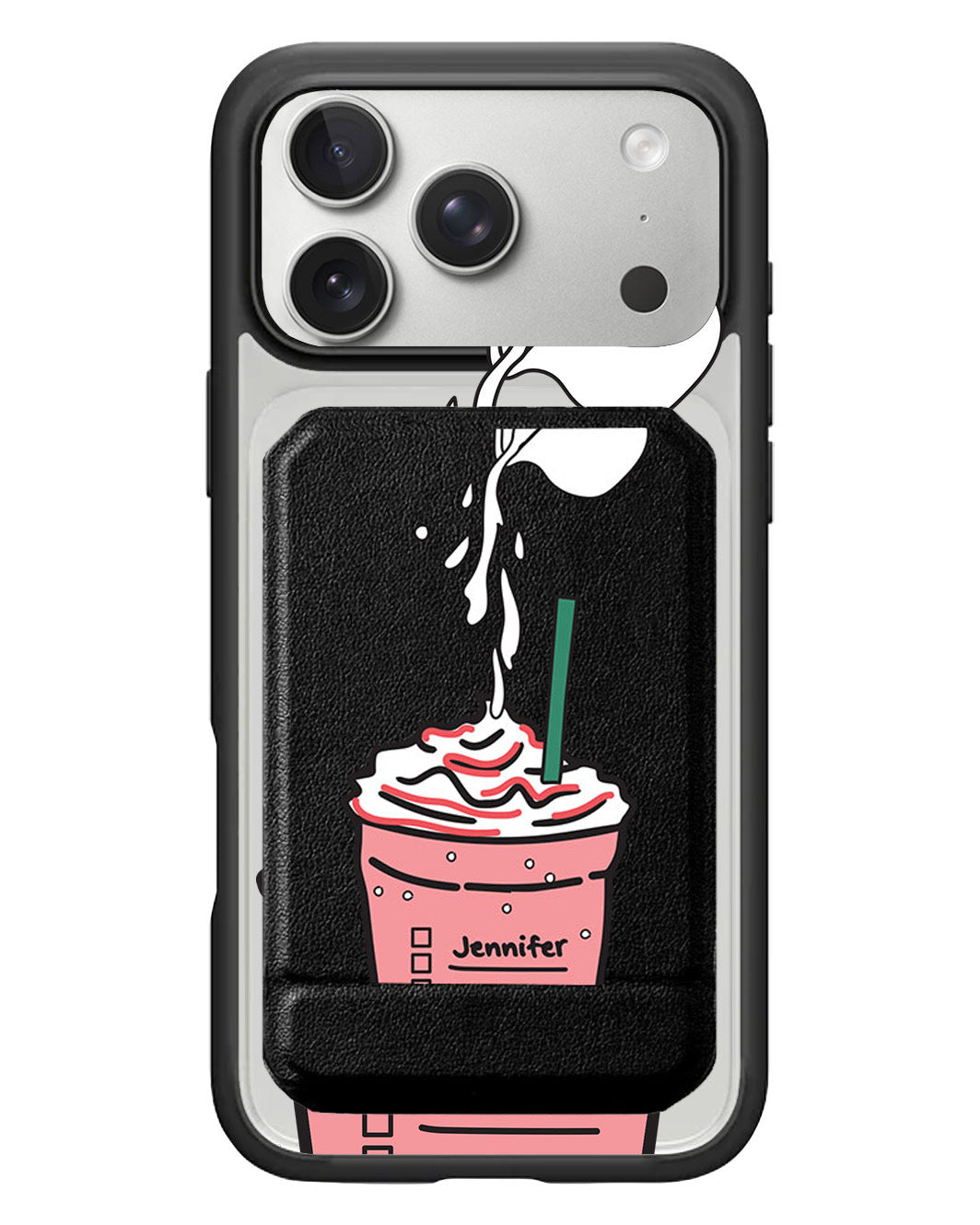 iPhone Magnetic Multifold Wallet - Frappe Rasberry