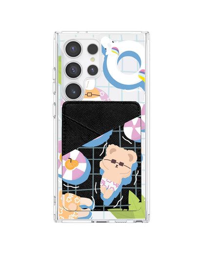 Android Phone Wallet Case - Pool Party Pink