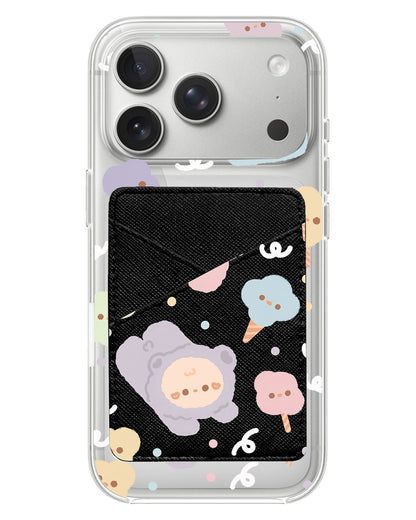 iPhone Phone Wallet Case - Cotton Teddy