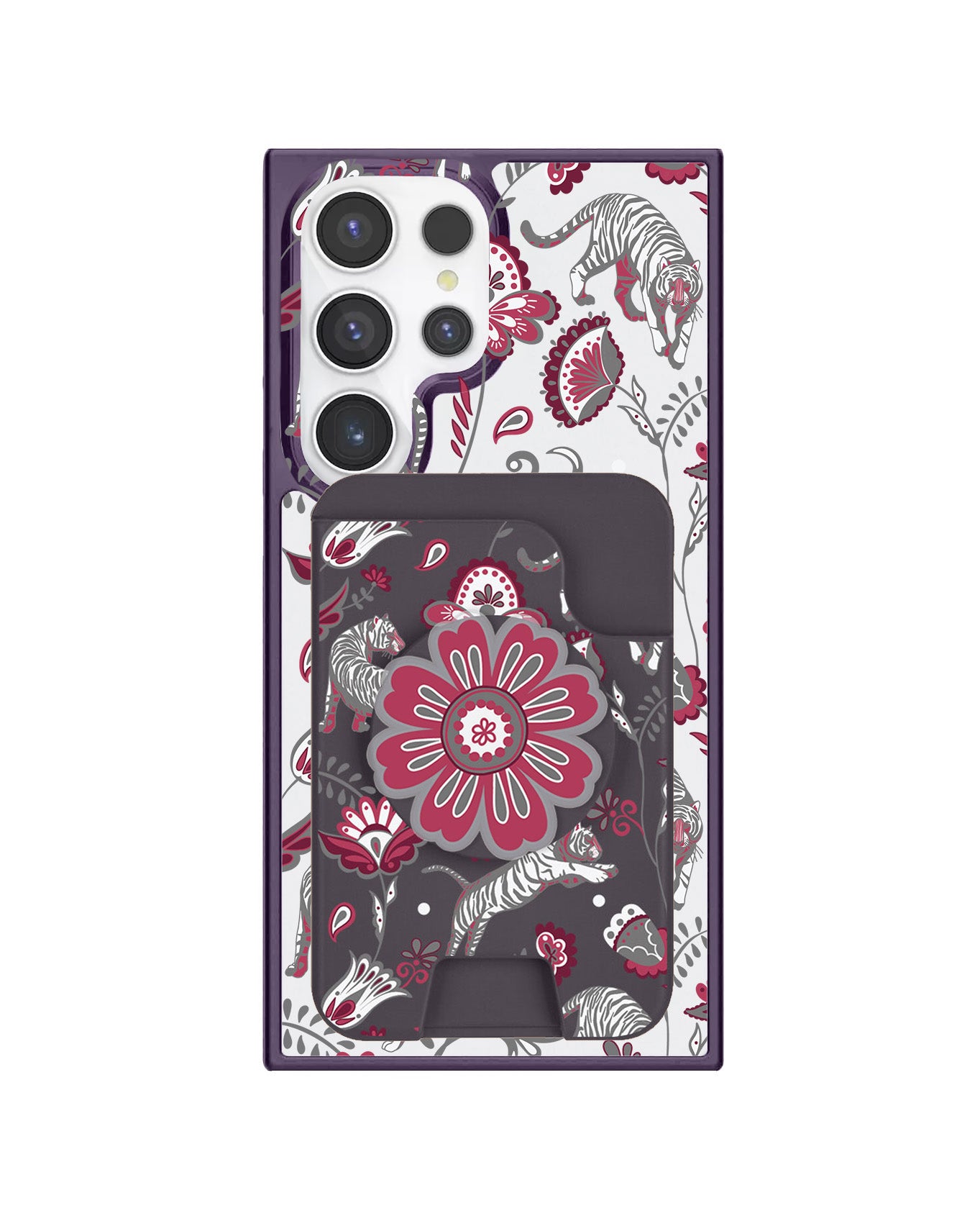 Android Magpop Wallet - Tiger & Floral 6.0