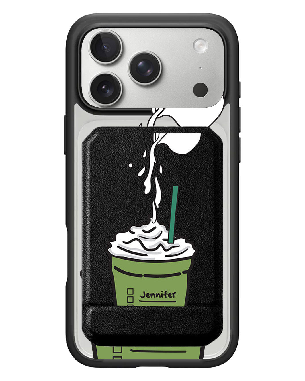 iPhone Magnetic Multifold Wallet - Frappe Matcha