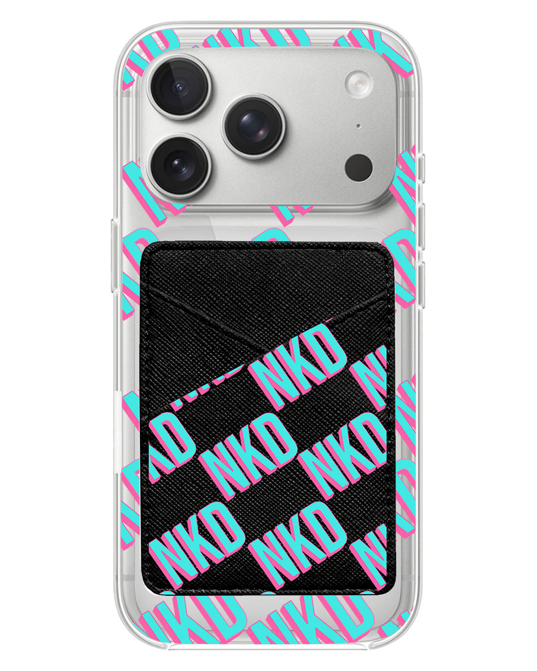iPhone Phone Wallet Case - Diagonal Initial Monogram 4.0