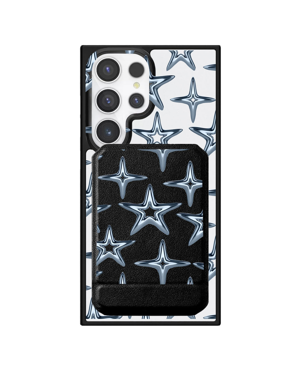 Android Magnetic Multifold Wallet - Chrome Star