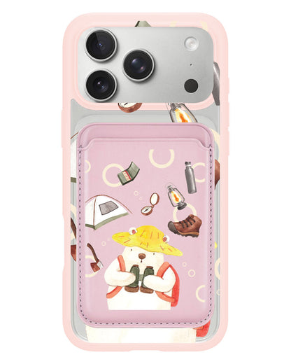 iPhone Magnetic Wallet Case - Advanture Of Bear