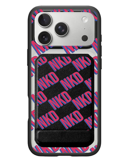 iPhone Magnetic Multifold Wallet - Diagonal Initial Monogram 2.0