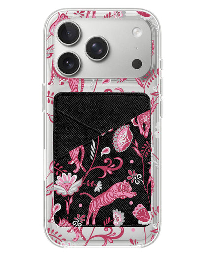 iPhone Phone Wallet Case - Tiger & Floral 7.0