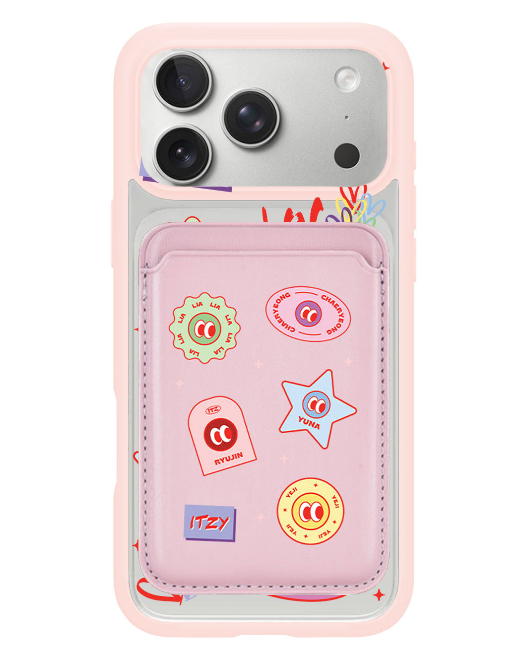iPhone Magnetic Wallet Case - Itzy Sticker Pack