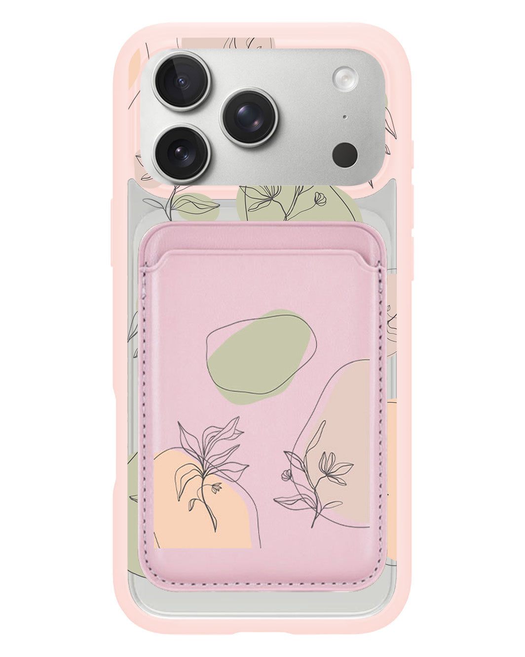 iPhone Magnetic Wallet Case - Sketchy Flower
