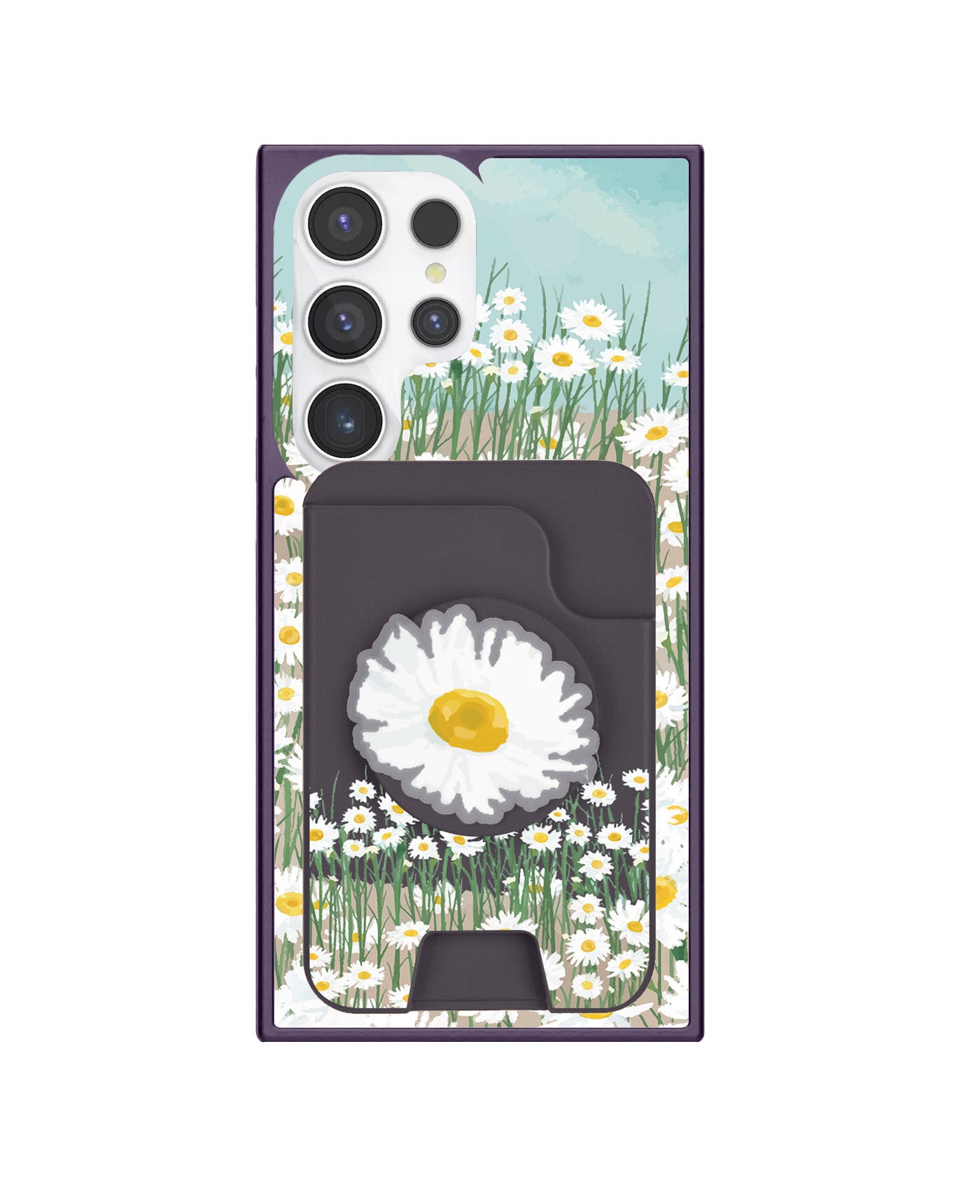 Android Magpop Wallet - Oil Painting Daisy