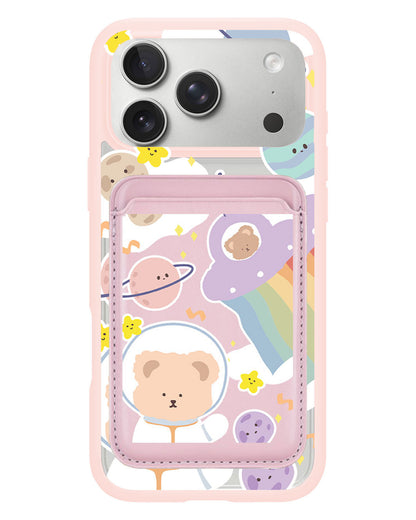 iPhone Magnetic Wallet Case - Astrobear