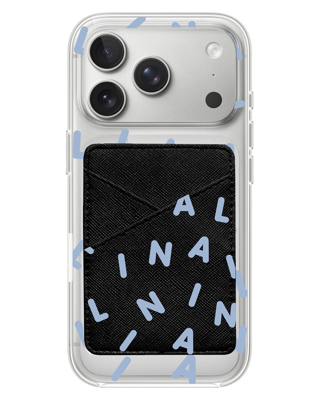 iPhone Phone Wallet Case - Monogram 2.0 Blue