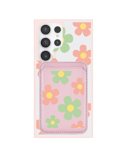 Android Magnetic Wallet Case - Daisy Spring