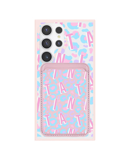 Android Magnetic Wallet Case - Leopard Monogram 6.0