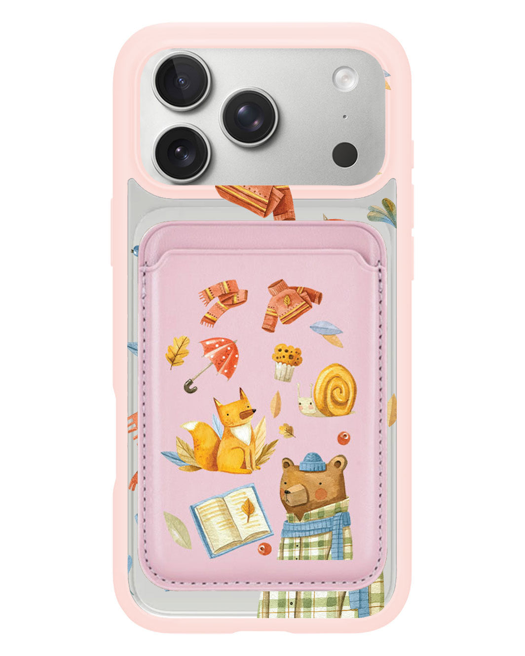 iPhone Magnetic Wallet Case - Bear & Fox