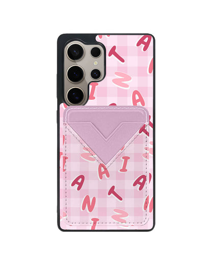 Android Avant Wallet Case - Custom Monogram 3.0 Checkered 1.0