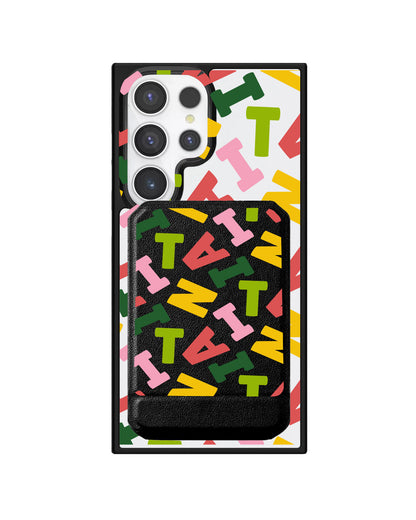 Android Magnetic Multifold Wallet - Scattered Monogram 3.0