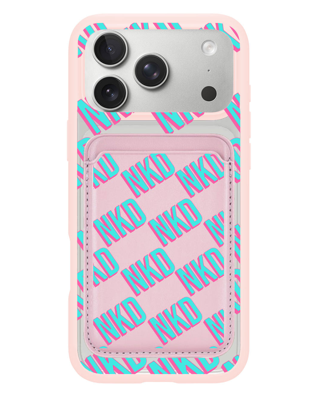 iPhone Magnetic Wallet Case - Diagonal Initial Monogram 4.0