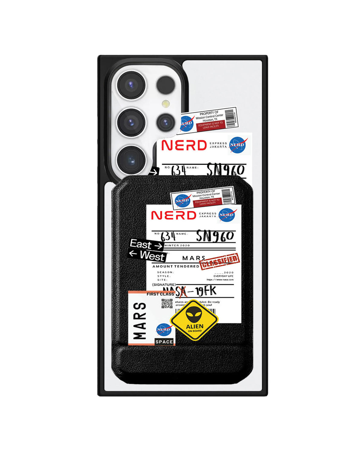 Android Magnetic Multifold Wallet - Ticket To Mars