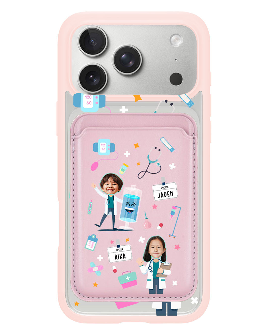 iPhone Magnetic Wallet Case - Face Grid Dream Doctor