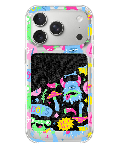 iPhone Phone Wallet Case - Monster Say Keep Going