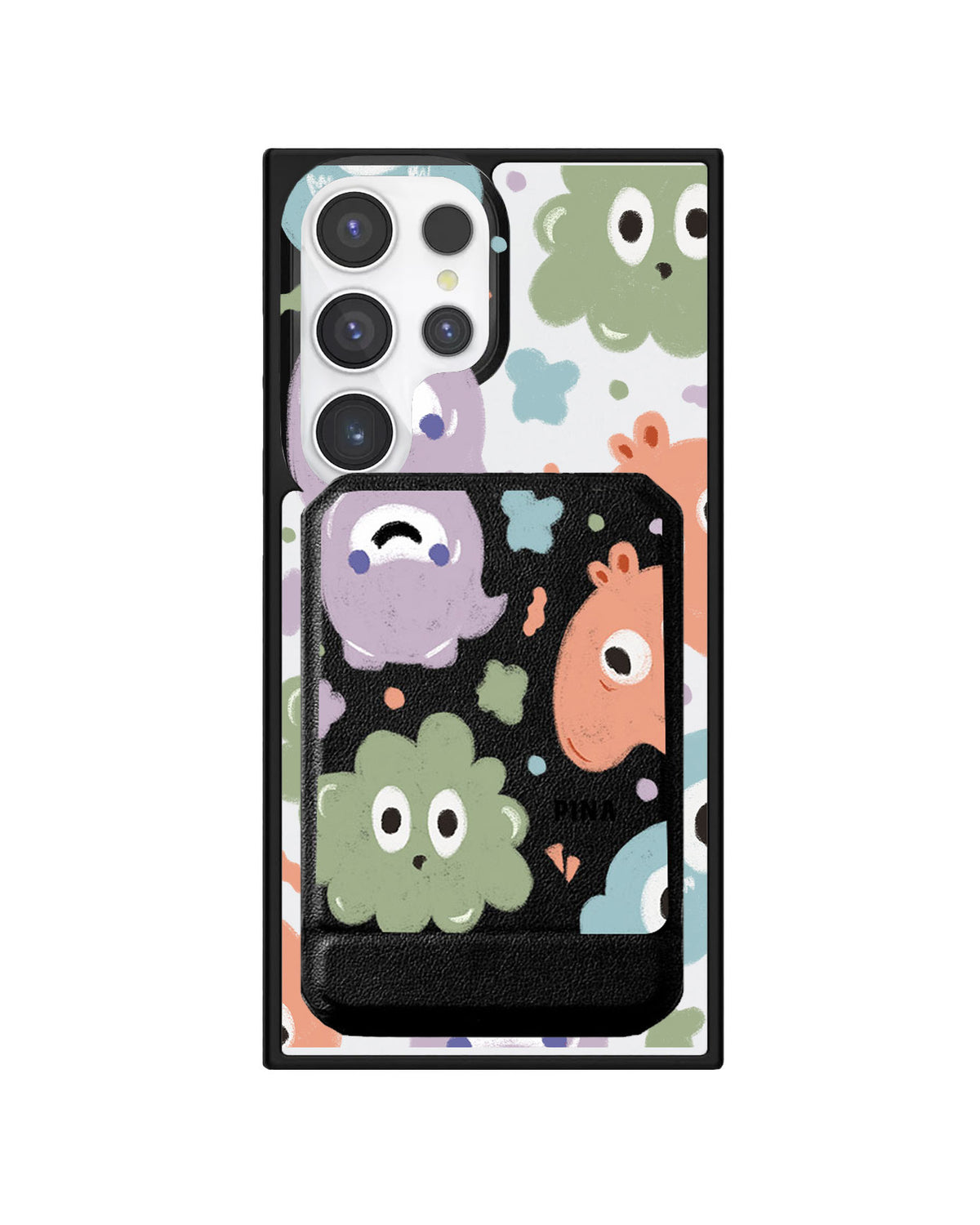 Android Magnetic Multifold Wallet - Cute Monster 2.0