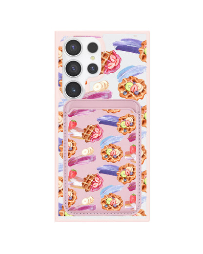 Android Magnetic Wallet Case - Waffles