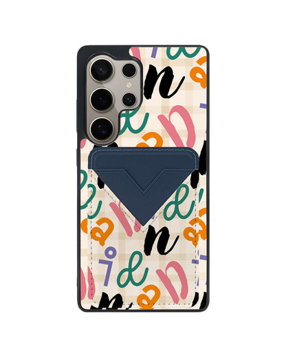 Android Avant Wallet Case - Playful Monogram 3.0