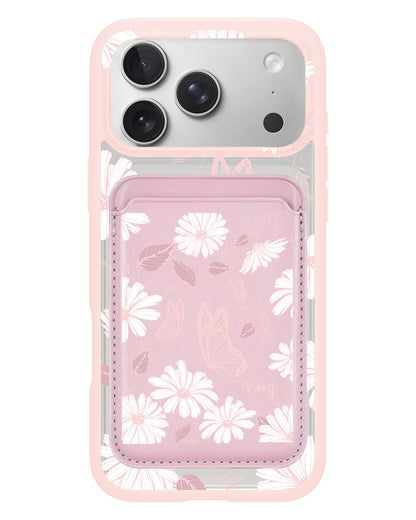 iPhone Magnetic Wallet Case - Butterfly & Daisy