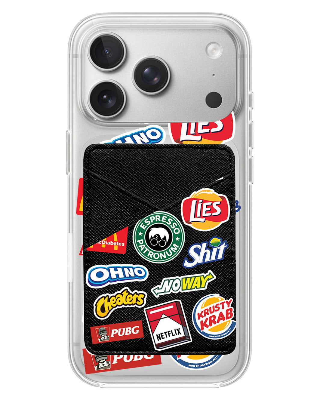 iPhone Phone Wallet Case - Food Parody