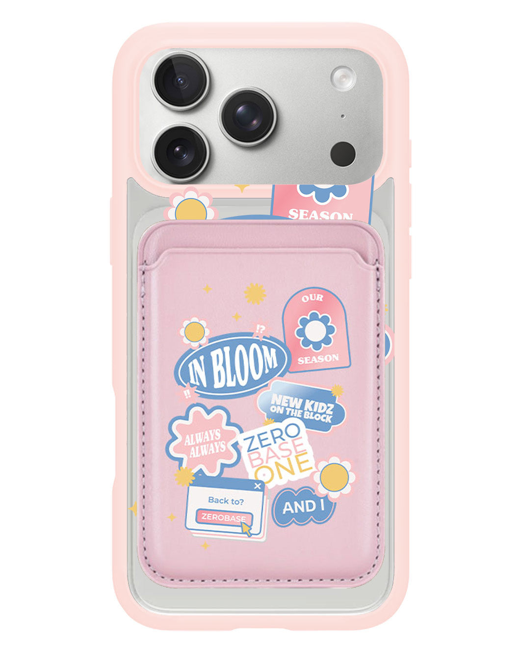 iPhone Magnetic Wallet Case - Zerobaseone Song Sticker Pack