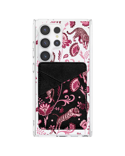Android Phone Wallet Case - Tiger & Floral 2.0