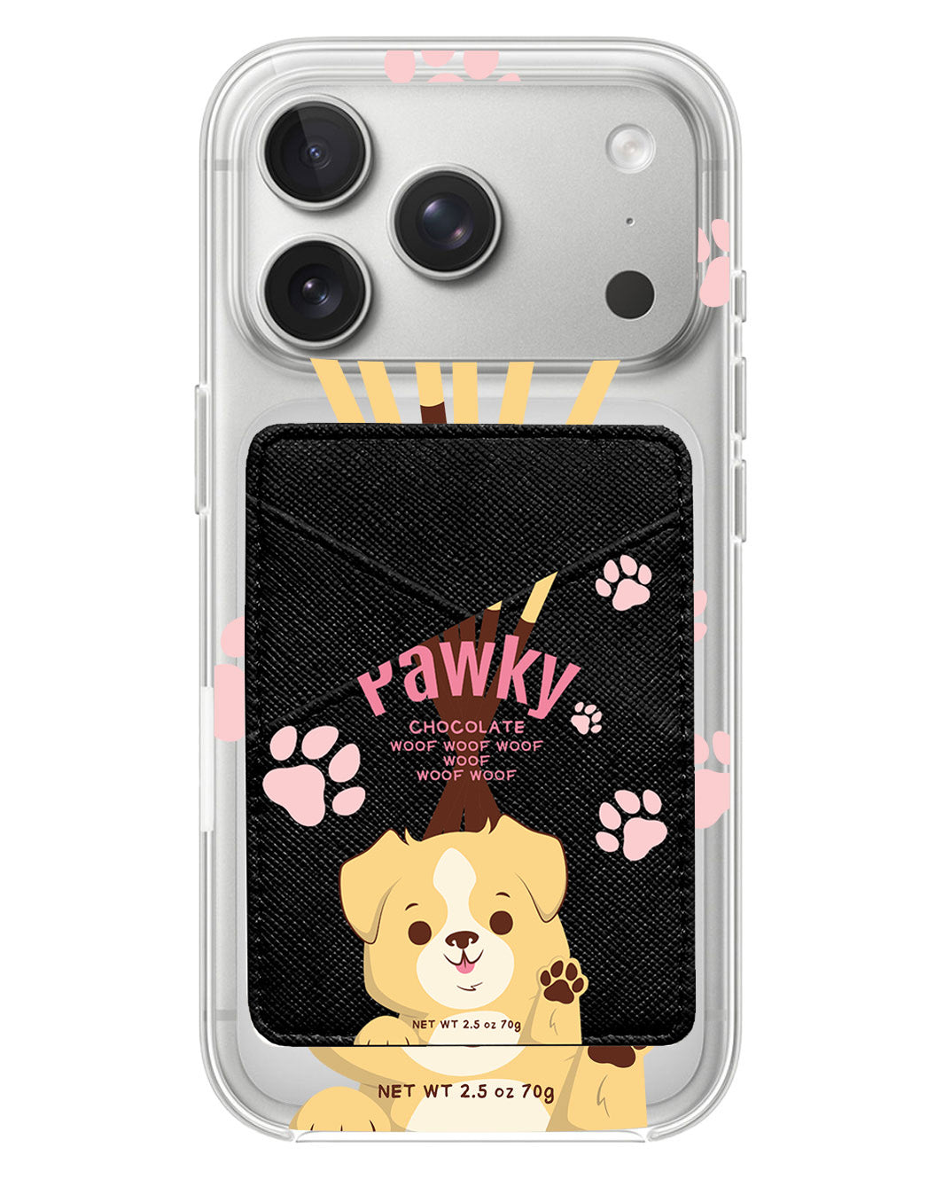 iPhone Phone Wallet Case - Pawky Dog