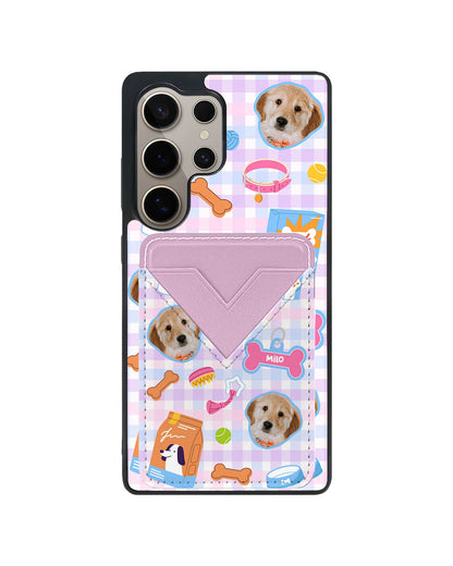 Android Avant Wallet Case - Pet Grid Puppy Sweet Treats