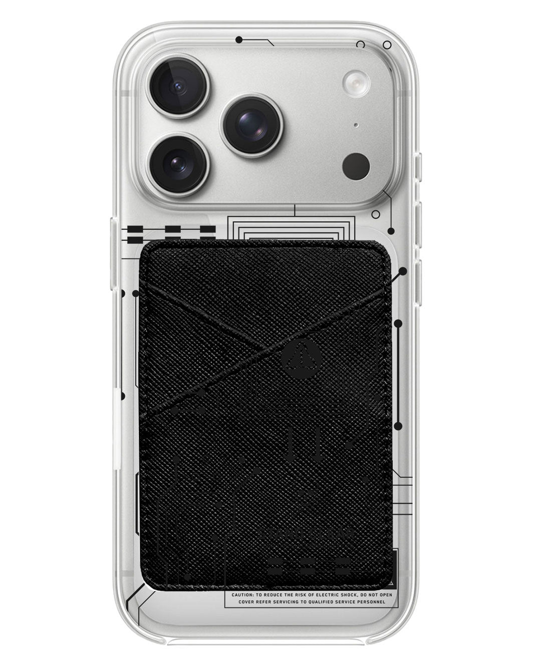 iPhone Phone Wallet Case - Circuit Black