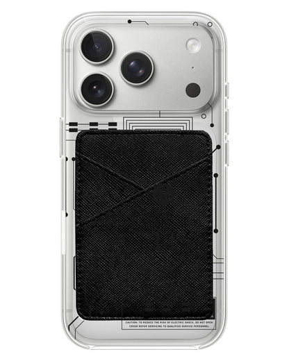 iPhone Phone Wallet Case - Circuit Black