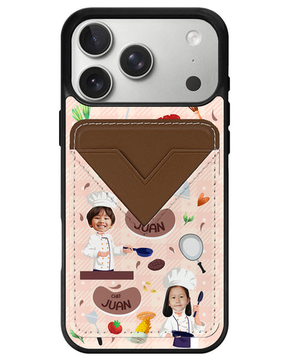 iPhone Avant Wallet Case - Face Grid Dream Chef