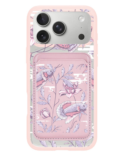 iPhone Magnetic Wallet Case - Fish & Floral 1.0