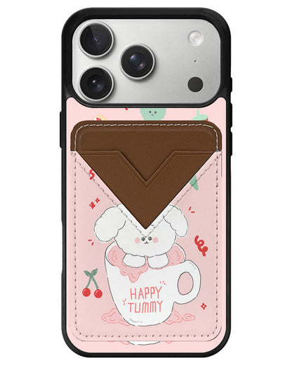 iPhone Avant Wallet Case - Happy Tummy