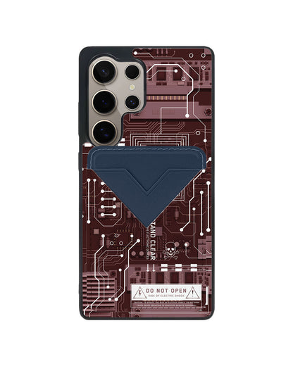 Android Avant Wallet Case - Circuit Red
