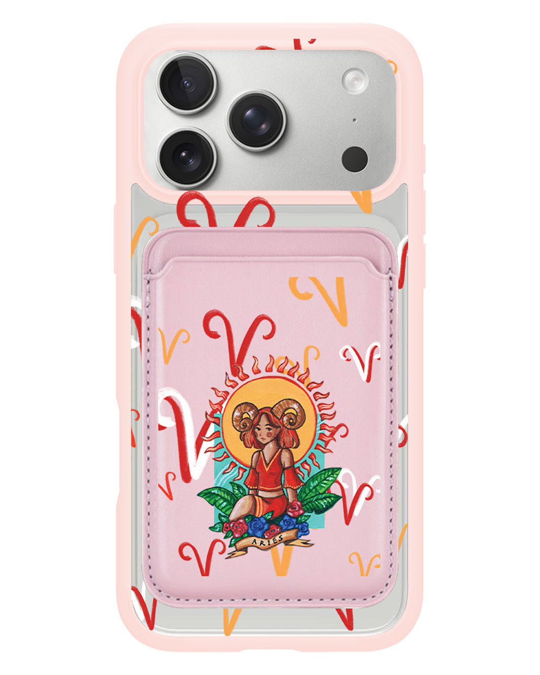 iPhone Magnetic Wallet Case - Aries