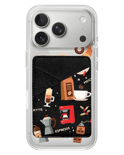 iPhone Phone Wallet Case - Barista