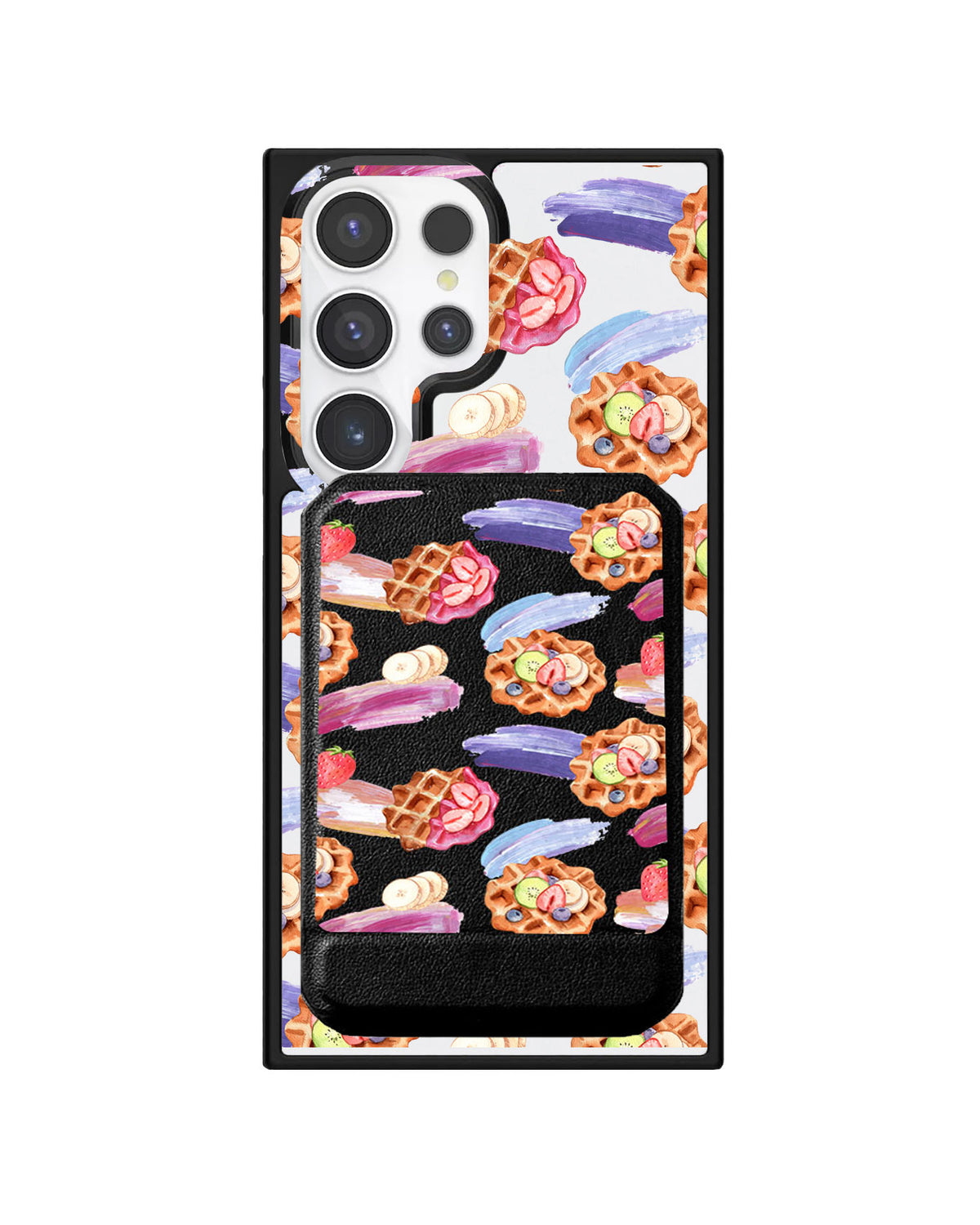 Android Magnetic Multifold Wallet - Waffles