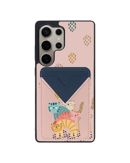 Android Avant Wallet Case - Rainbow Meow 2.0