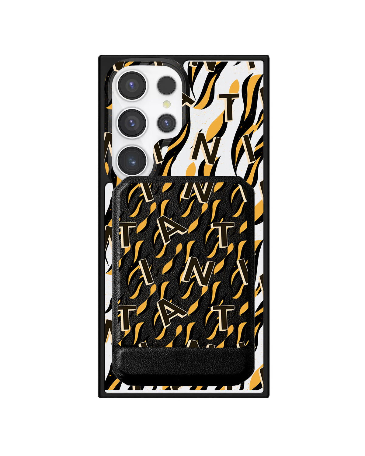 Android Magnetic Multifold Wallet - Tiger Monogram 1.0