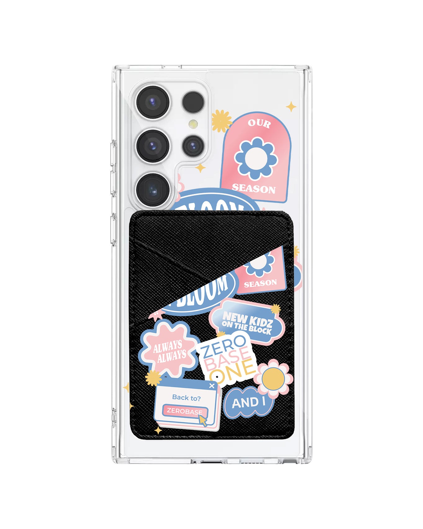 Android Phone Wallet Case - Zerobaseone Song Sticker Pack