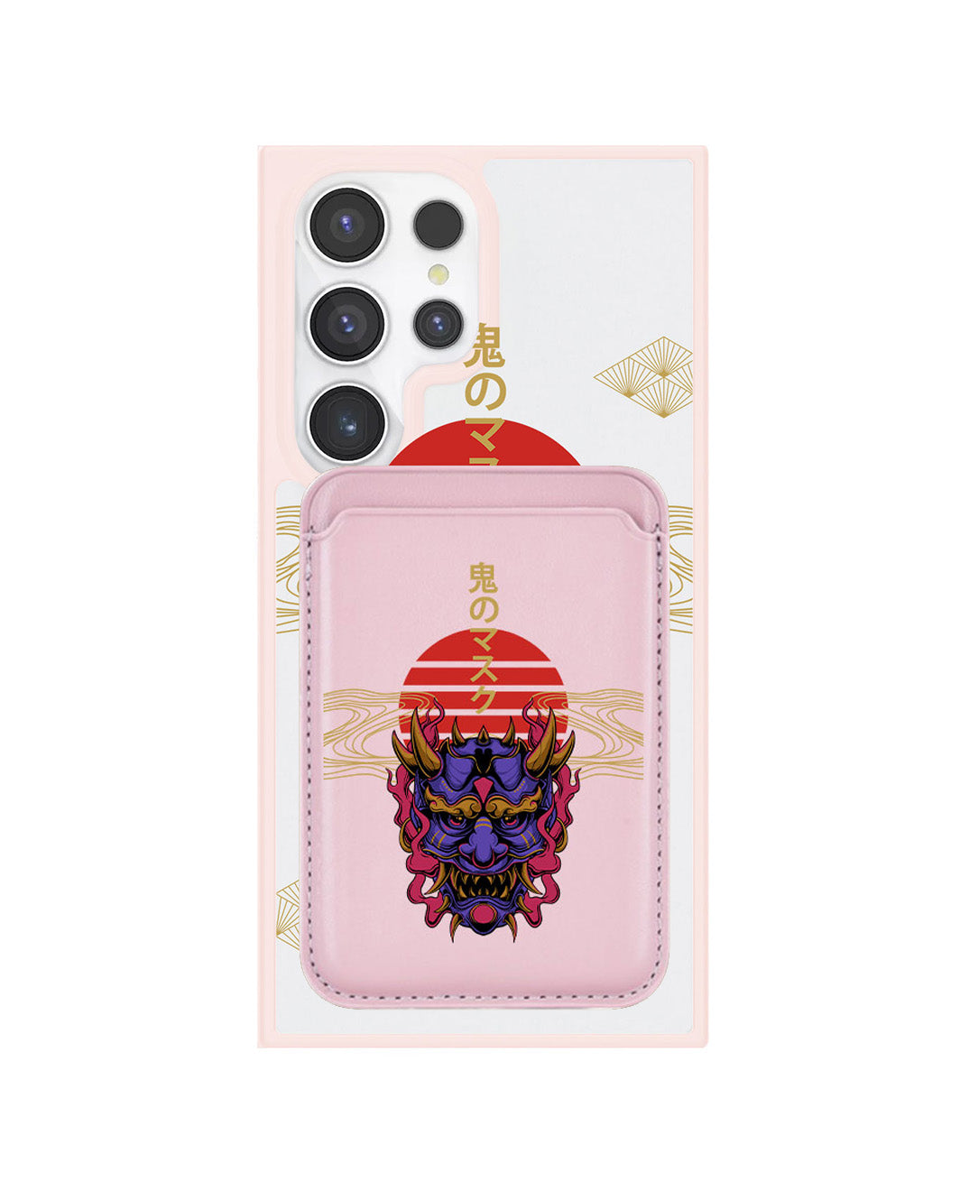 Android Magnetic Wallet Case - Oni Mask