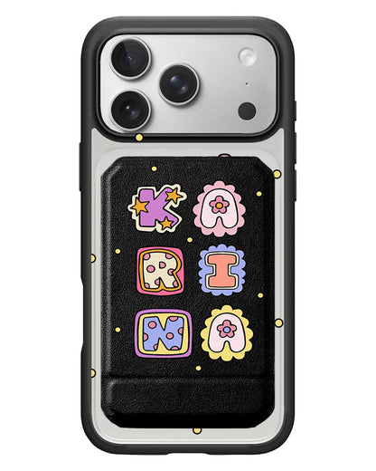 iPhone Magnetic Multifold Wallet - Adorable Monogram 2.0