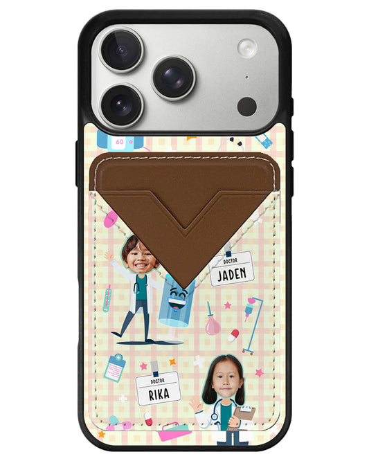 iPhone Avant Wallet Case - Face Grid Dream Doctor